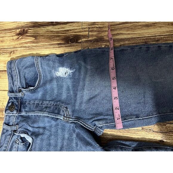 Forever 21 Womens Jeans Button Fly High Rise Straight Leg Blue Denim - Picture 8 of 10